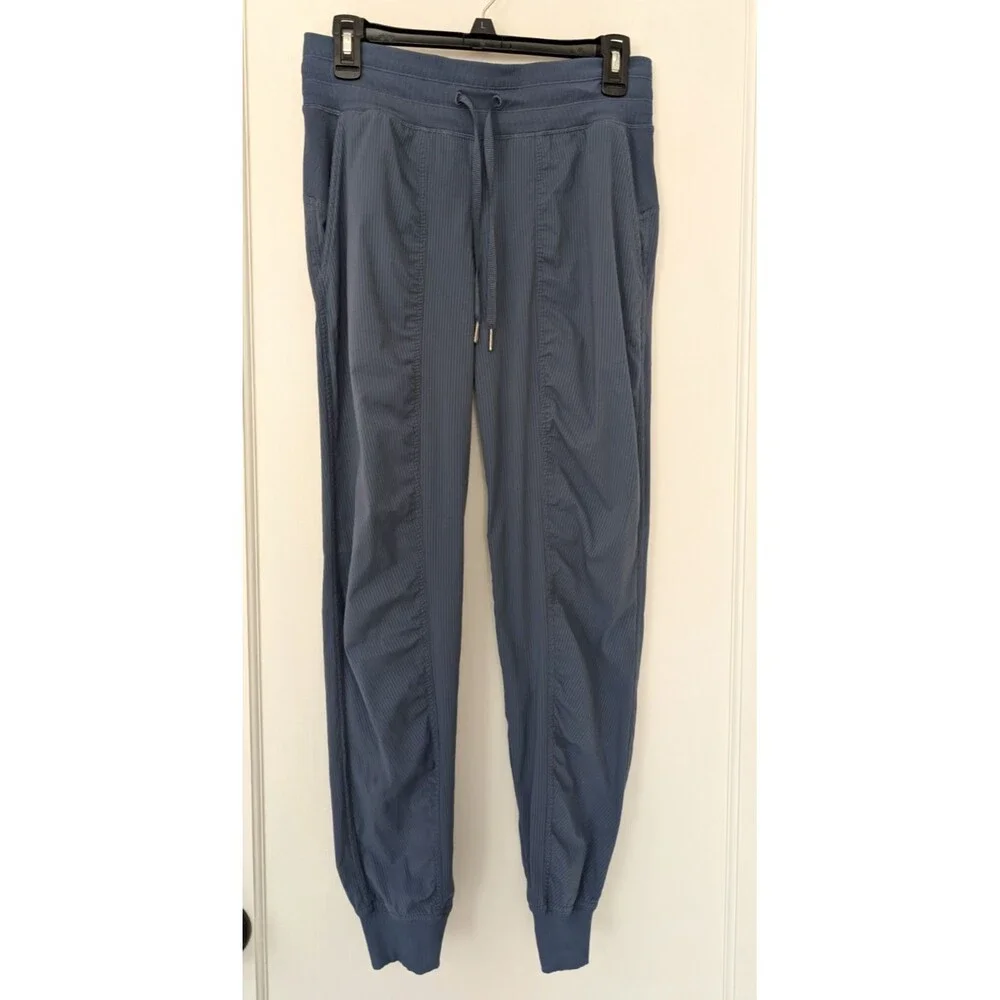 Lululemon Dance Studio Mid-Rise Joggers Ink Blue Athletic Lounge Pants Size 6